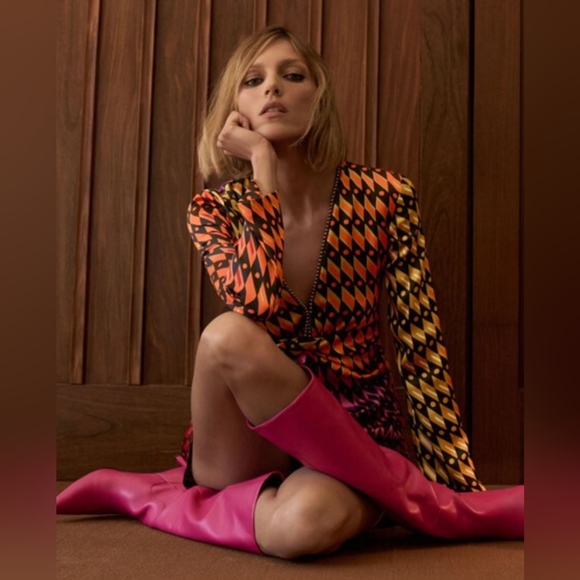 NWT Zara Printed Short Dress - Picture 7 of 7